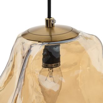 Каскадная люстра Citilux Rocka CL247086, 5×E14 по 40 Вт, бронзовый/янтарный
