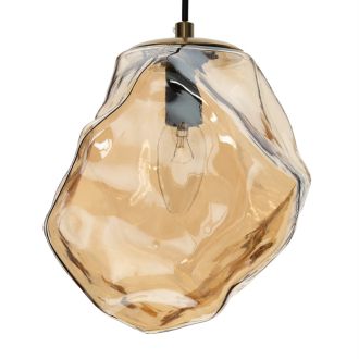 Каскадная люстра Citilux Rocka CL247086, 5×E14 по 40 Вт, бронзовый/янтарный