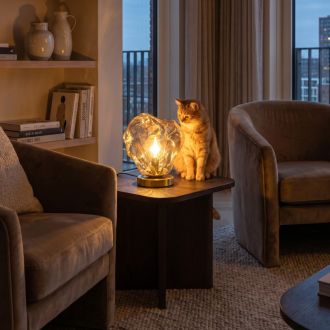 Настольная лампа Citilux Rocka CL247088, E14, 40 Вт, бронзовый/янтарный