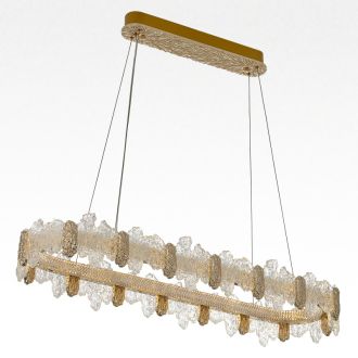 Подвесная люстра Citilux Lava CL250172, LED 91 Вт, золотой/прозрачный