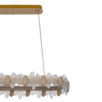 Подвесная люстра Citilux Lava CL250172, LED 91 Вт, золотой/прозрачный