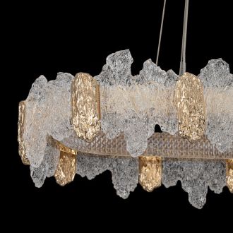 Подвесная люстра Citilux Lava CL250172, LED 91 Вт, золотой/прозрачный