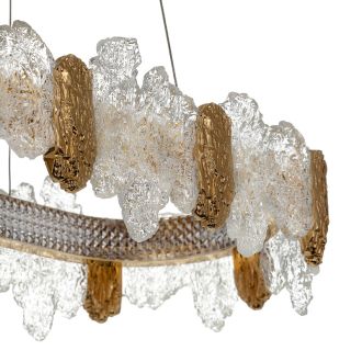 Подвесная люстра Citilux Lava CL250172, LED 91 Вт, золотой/прозрачный