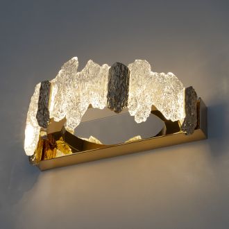 Бра Citilux Lava CL250312, LED 12 Вт, золотой/прозрачный, модерн стиль