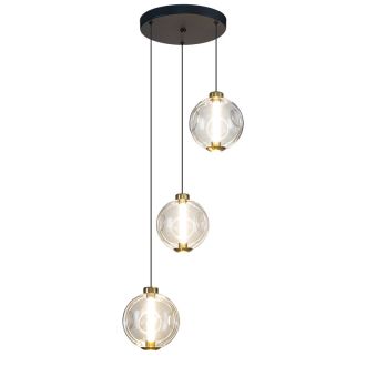Подвесной светильник Citilux Noona CL251030, LED 13 Вт, черный/прозрачный