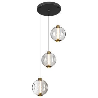 Подвесной светильник Citilux Noona CL251030, LED 13 Вт, черный/прозрачный