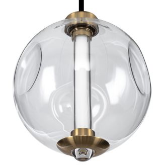 Подвесной светильник Citilux Noona CL251030, LED 13 Вт, черный/прозрачный