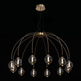 Подвесная люстра Citilux Noona CL251190, LED 43 Вт, бронзовый/прозрачный