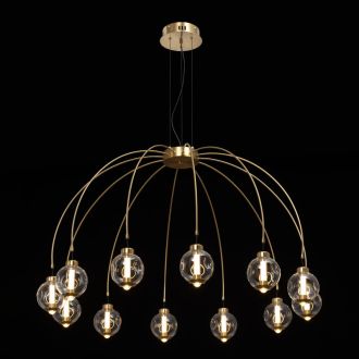 Подвесная люстра Citilux Noona CL251190, LED 43 Вт, бронзовый/прозрачный