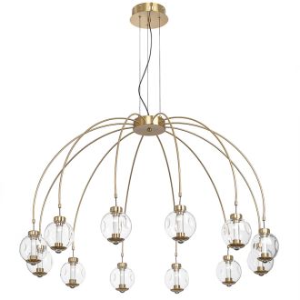 Подвесная люстра Citilux Noona CL251190, LED 43 Вт, бронзовый/прозрачный