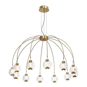 Подвесная люстра Citilux Noona CL251190, LED 43 Вт, бронзовый/прозрачный