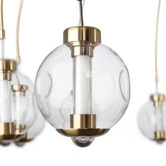 Подвесная люстра Citilux Noona CL251190, LED 43 Вт, бронзовый/прозрачный