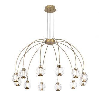 Подвесная люстра Citilux Noona CL251190, LED 43 Вт, бронзовый/прозрачный