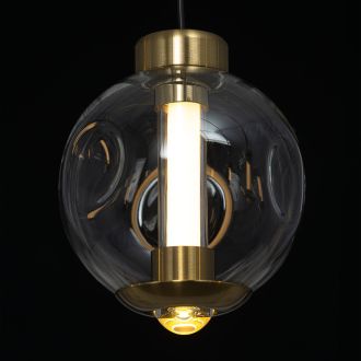 Подвесная люстра Citilux Noona CL251190, LED 43 Вт, бронзовый/прозрачный