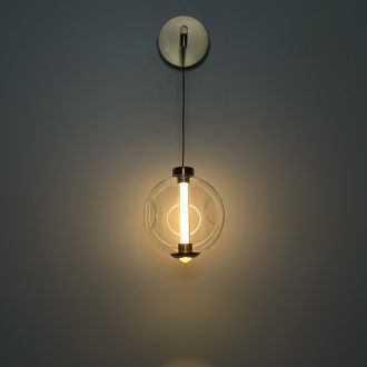 Бра Citilux Noona CL251310, LED 5 Вт, бронзовый/прозрачный, модерн стиль
