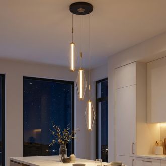 Подвесной светильник Citilux Tanna CL253020, LED 15 Вт, черный/прозрачный