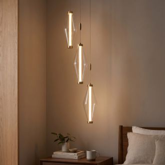 Подвесной светильник Citilux Tanna CL253020, LED 15 Вт, черный/прозрачный