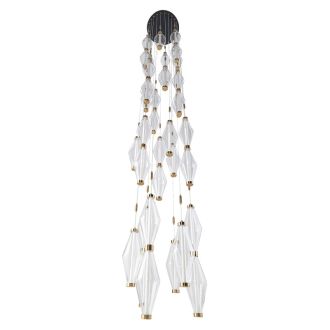 Каскадная люстра Citilux Tanna CL253040, LED 158 Вт, черный/прозрачный
