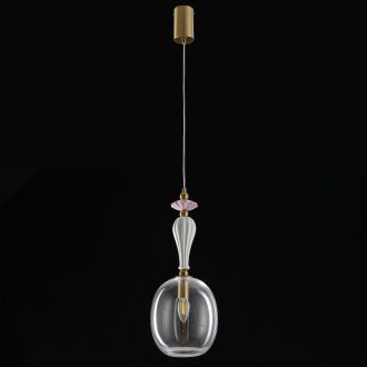 Подвесной светильник Citilux Fernet CL254410, E14, 60 Вт, латунный/прозрачный