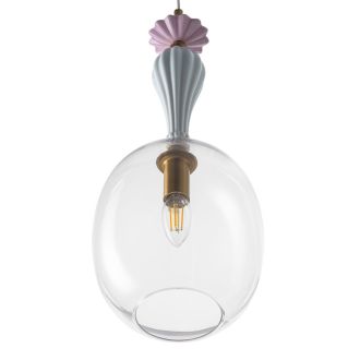 Подвесной светильник Citilux Fernet CL254410, E14, 60 Вт, латунный/прозрачный