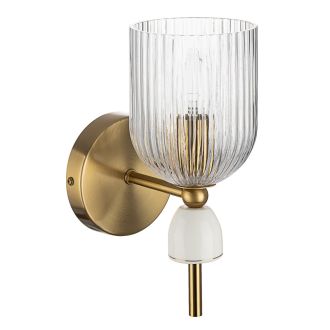 Бра Citilux Carson CL255313, E14, 60 Вт, латунный/прозрачный