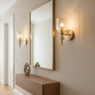 Бра Citilux Carson CL255313, E14, 60 Вт, латунный/прозрачный
