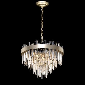 Каскадная люстра Citilux Лаура CL301262, 6×E14 по 60 Вт, бежевый/прозрачный