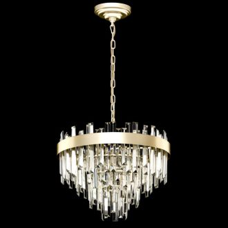 Каскадная люстра Citilux Лаура CL301262, 6×E14 по 60 Вт, бежевый/прозрачный