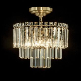 Каскадная люстра Citilux Фонда CL303163, 6×E14 по 60 Вт, бронзовый/прозрачный