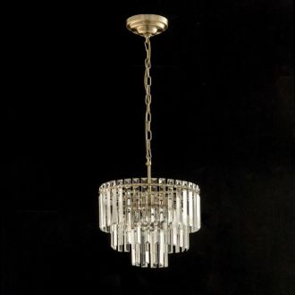 Каскадная люстра Citilux Фонда CL303163, 6×E14 по 60 Вт, бронзовый/прозрачный