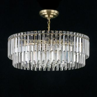 Каскадная люстра Citilux Фонда CL303223, 12×E14 по 60 Вт, бронзовый/прозрачный