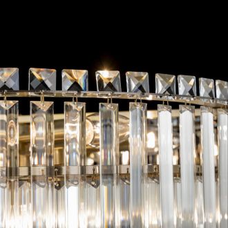 Каскадная люстра Citilux Фонда CL303223, 12×E14 по 60 Вт, бронзовый/прозрачный