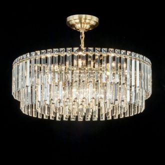 Каскадная люстра Citilux Фонда CL303223, 12×E14 по 60 Вт, бронзовый/прозрачный