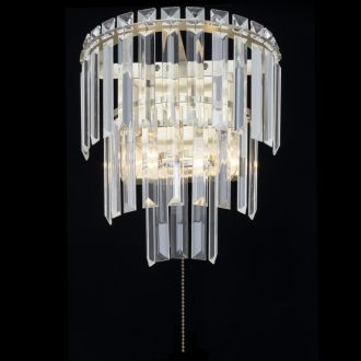 Бра Citilux Фонда CL303323, 2×E14 по 60 Вт, бронзовый/прозрачный
