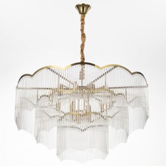 Каскадная люстра Citilux Jane CL304183, 16×E14 по 60 Вт, золотой