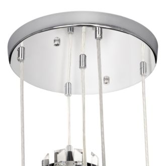 Каскадная люстра Citilux Jane CL306051, 5×E14 по 60 Вт, хром/прозрачный