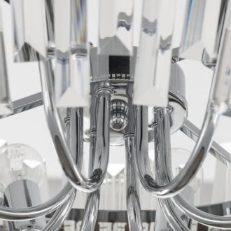Люстра на штанге Citilux Вестерос CL307180, 60×E14 по 60 Вт, хром/прозрачный