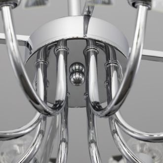 Люстра на штанге Citilux Вестерос CL307180, 60×E14 по 60 Вт, хром/прозрачный