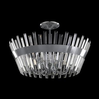 Люстра на штанге Citilux Вестерос CL307180, 60×E14 по 60 Вт, хром/прозрачный
