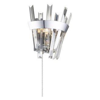 Бра Citilux Вестерос CL307310, 2×E14 по 60 Вт, хром/прозрачный