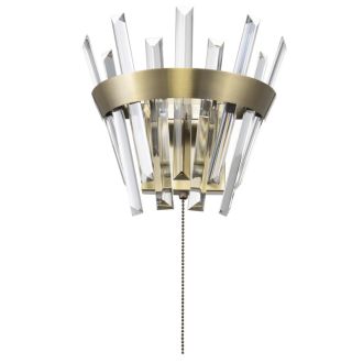 Бра Citilux Вестерос CL307313, 2×E14 по 60 Вт, бронзовый/прозрачный