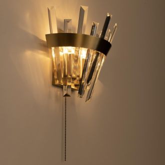 Бра Citilux Вестерос CL307313, 2×E14 по 60 Вт, бронзовый/прозрачный