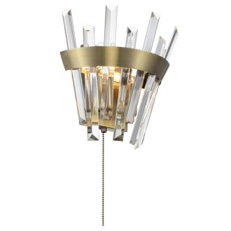 Бра Citilux Вестерос CL307313, 2×E14 по 60 Вт, бронзовый/прозрачный