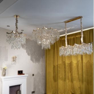 Бра Citilux Моника CL308312, E14, 60 Вт, золотой/прозрачный, современный стиль