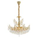 Подвесная люстра Citilux Ritz CL310082, 8×E14 по 60 Вт, золотой/прозрачный