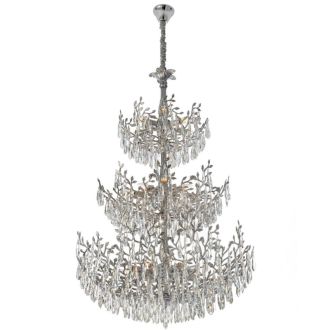 Подвесная люстра Citilux Ritz CL310261, 26×E14 по 60 Вт, хром/прозрачный