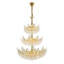 Подвесная люстра Citilux Ritz CL310262, 26×E14 по 60 Вт, золотой/прозрачный Подвесная люстра Citilux Ritz CL310262, 26×E14 по 60 Вт, золотой/прозрачный