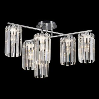 Накладная люстра Citilux Axis CL313261, 6×E14 по 60 Вт, хром/прозрачный