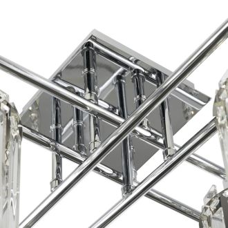 Накладная люстра Citilux Axis CL313281, 8×E14 по 60 Вт, хром/прозрачный