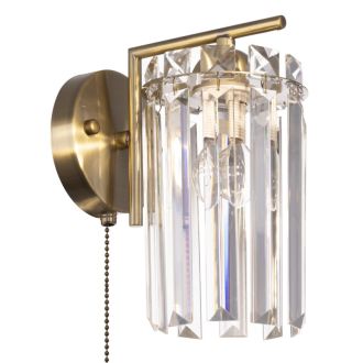 Бра Citilux Axis CL313413, E14, 60 Вт, бронзовый/прозрачный, классический стиль